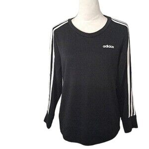 Adidas Woman's Essentials Climalite 3 Stripes Sweatshirt Size S
